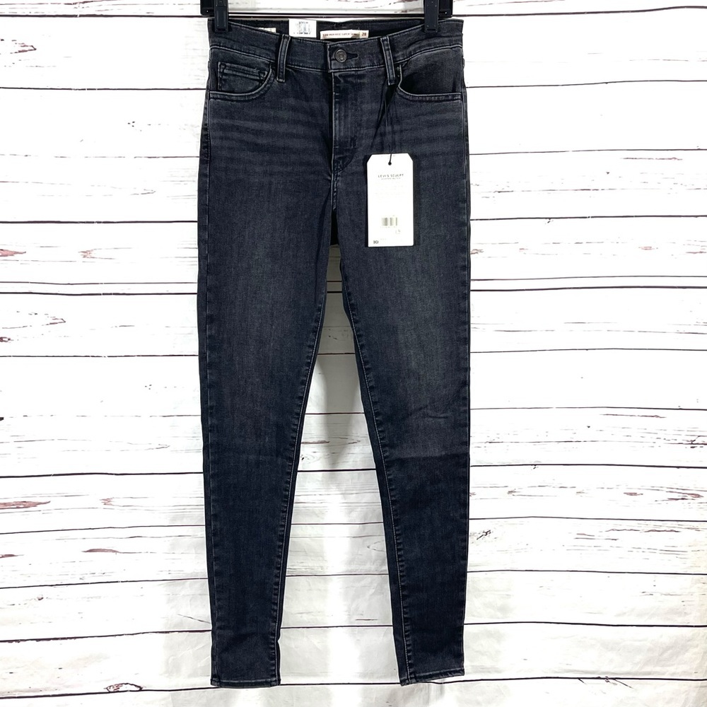 Levi's Women’s 720 High-Rise Super Skinny Jeans Premium Black size 27x 30